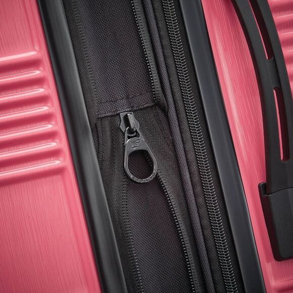 American Tourister -NXT Hardside Large Checked Spin Pink